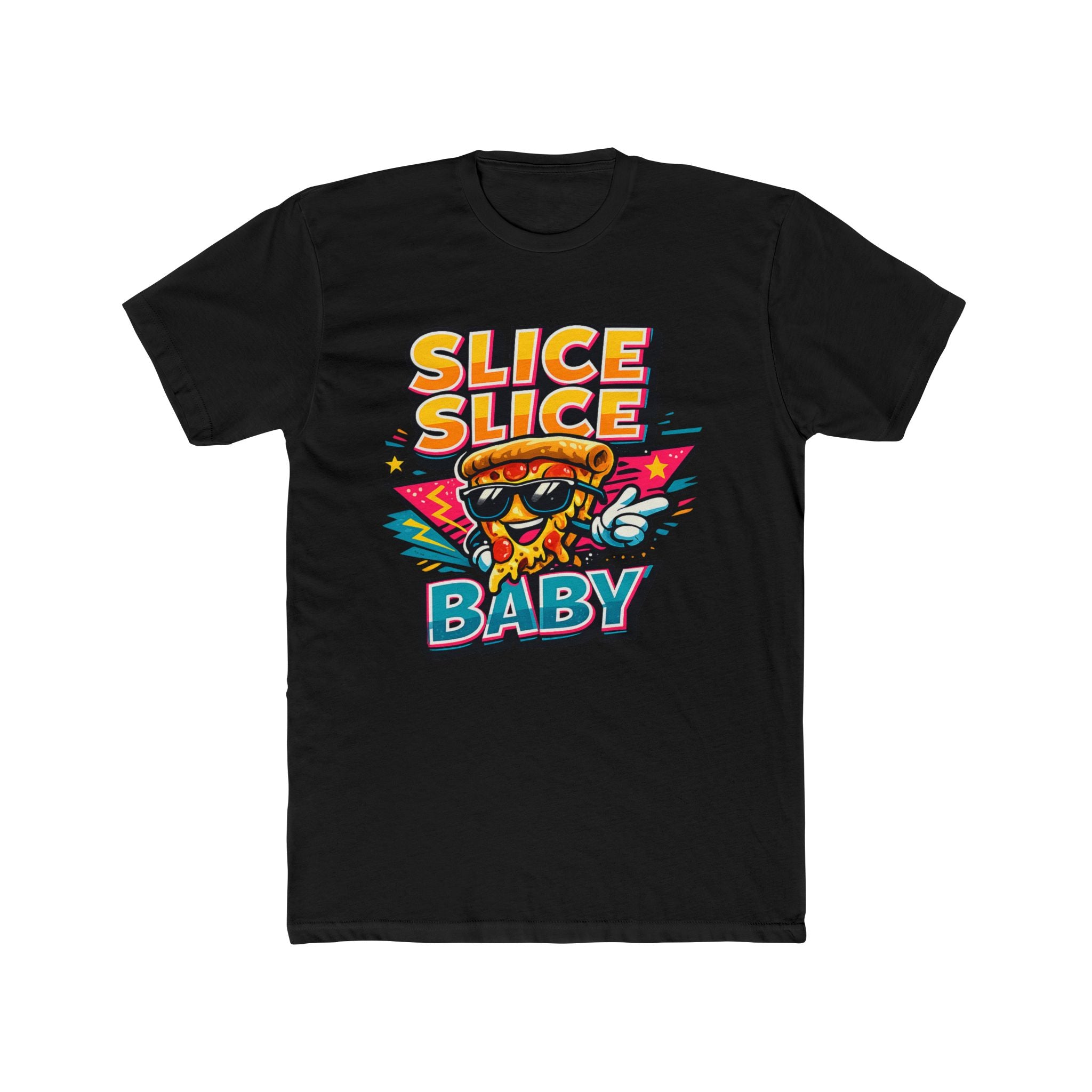 Slice Slice Baby Pizza T-Shirt – Retro Cool Graphic Tee