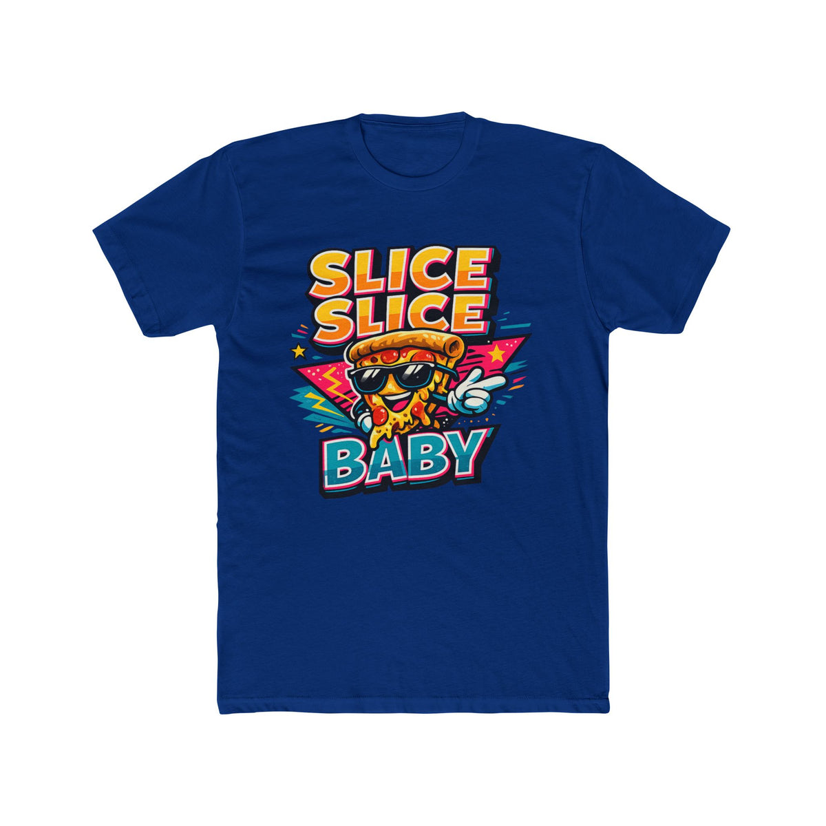 Slice Slice Baby Pizza T-Shirt – Retro Cool Graphic Tee