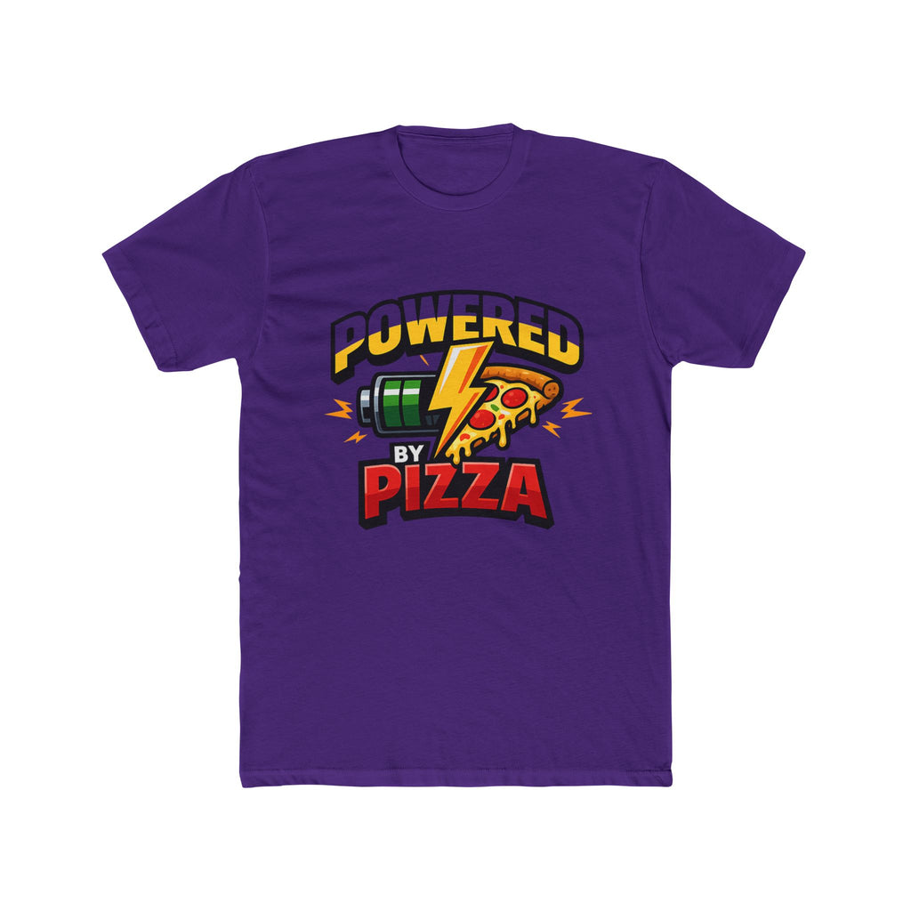 Powered by Pizza T‑Shirt – Funny Pizza Lover Tee