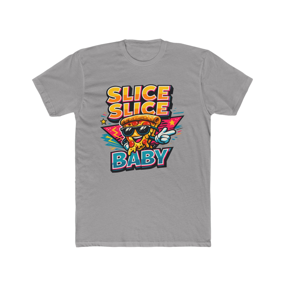 Slice Slice Baby Pizza T-Shirt – Retro Cool Graphic Tee