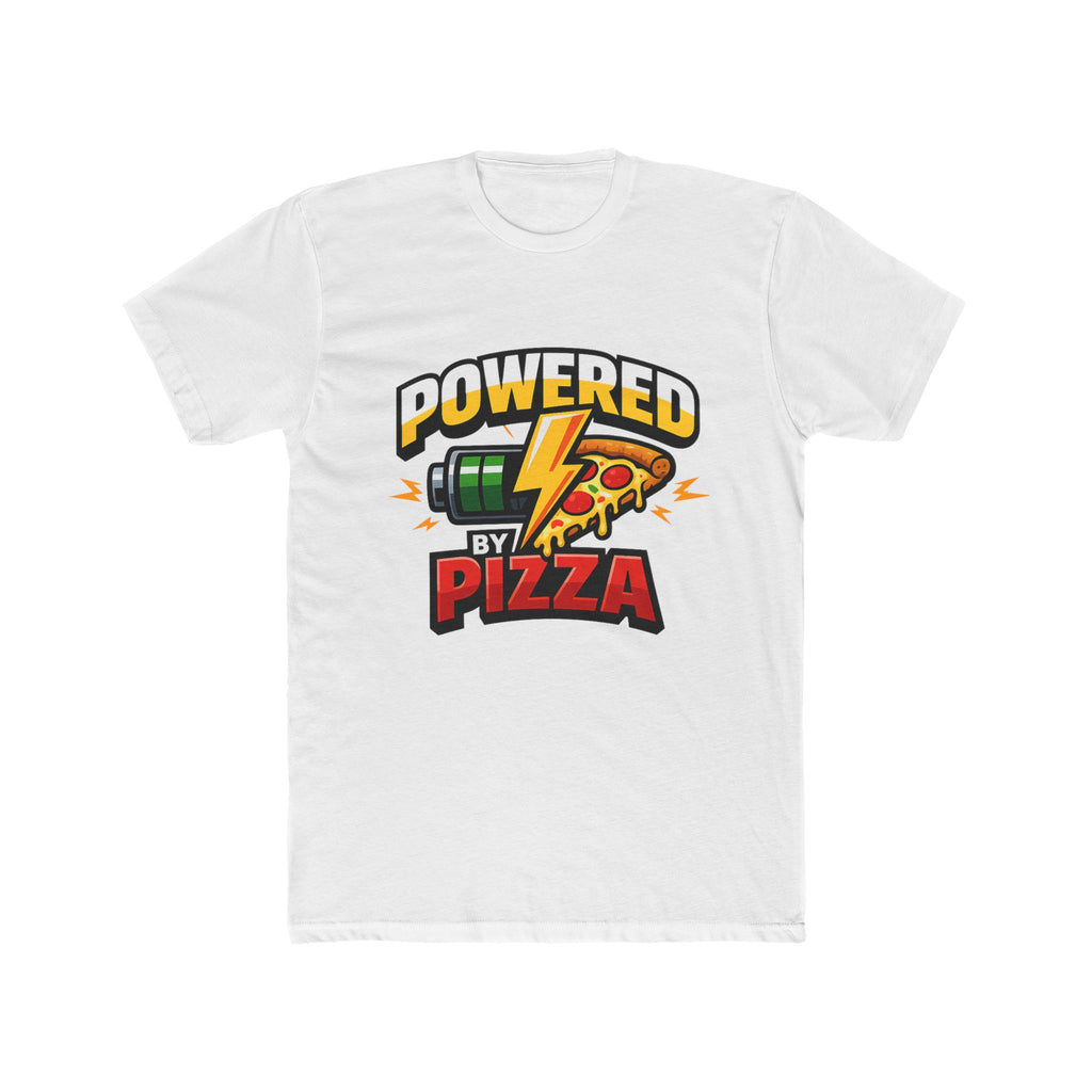 Powered by Pizza T‑Shirt – Funny Pizza Lover Tee
