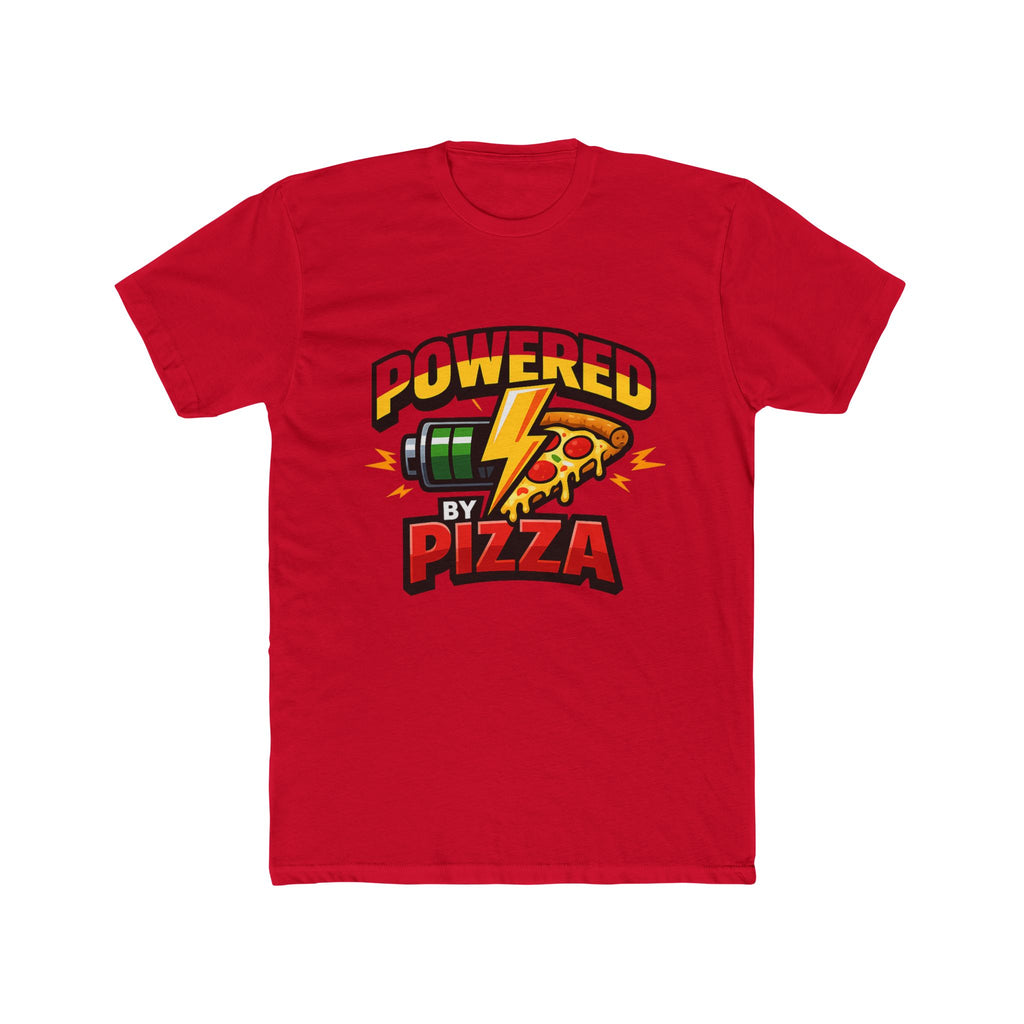 Powered by Pizza T‑Shirt – Funny Pizza Lover Tee