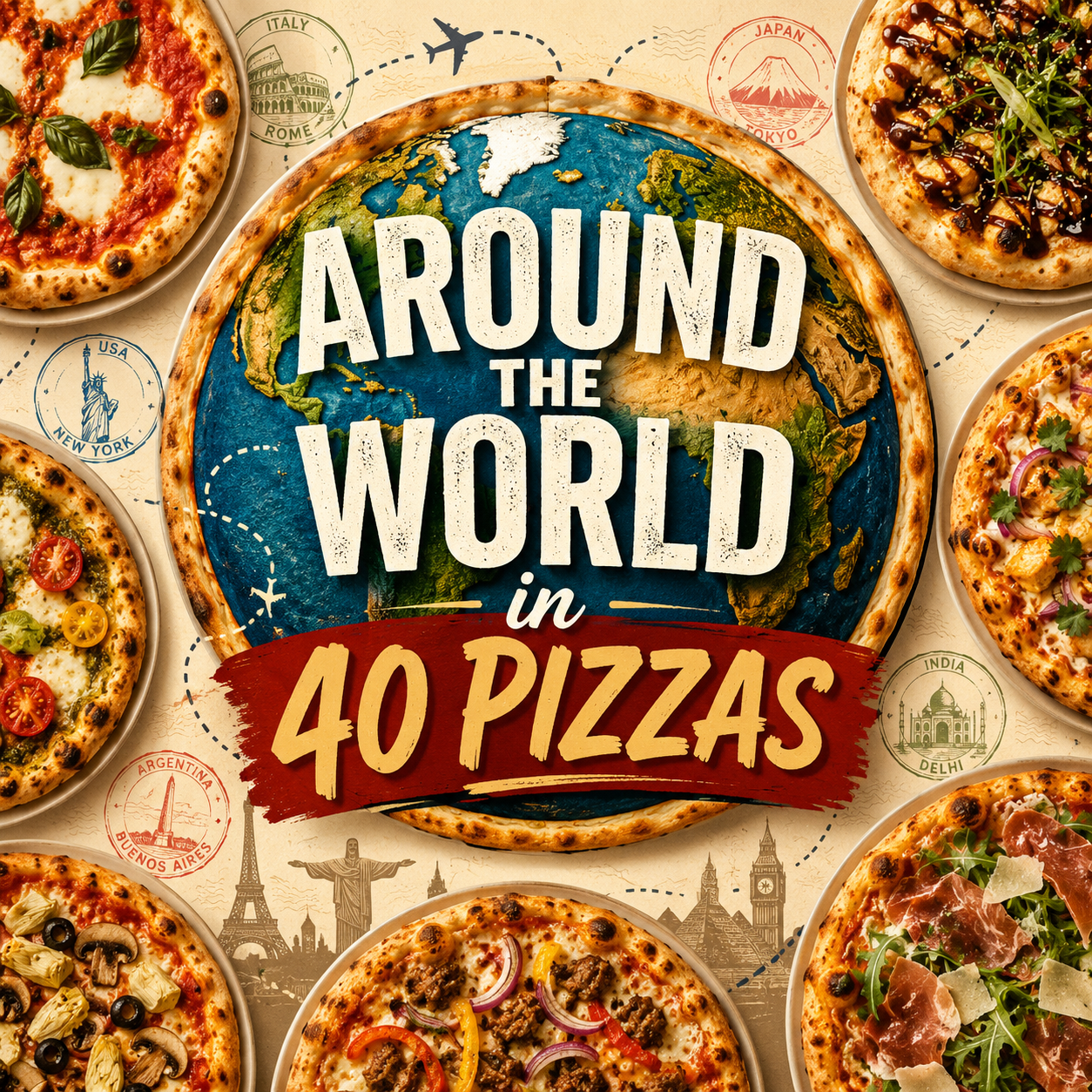 AROUND THE WORLD in 40 PIZZAS