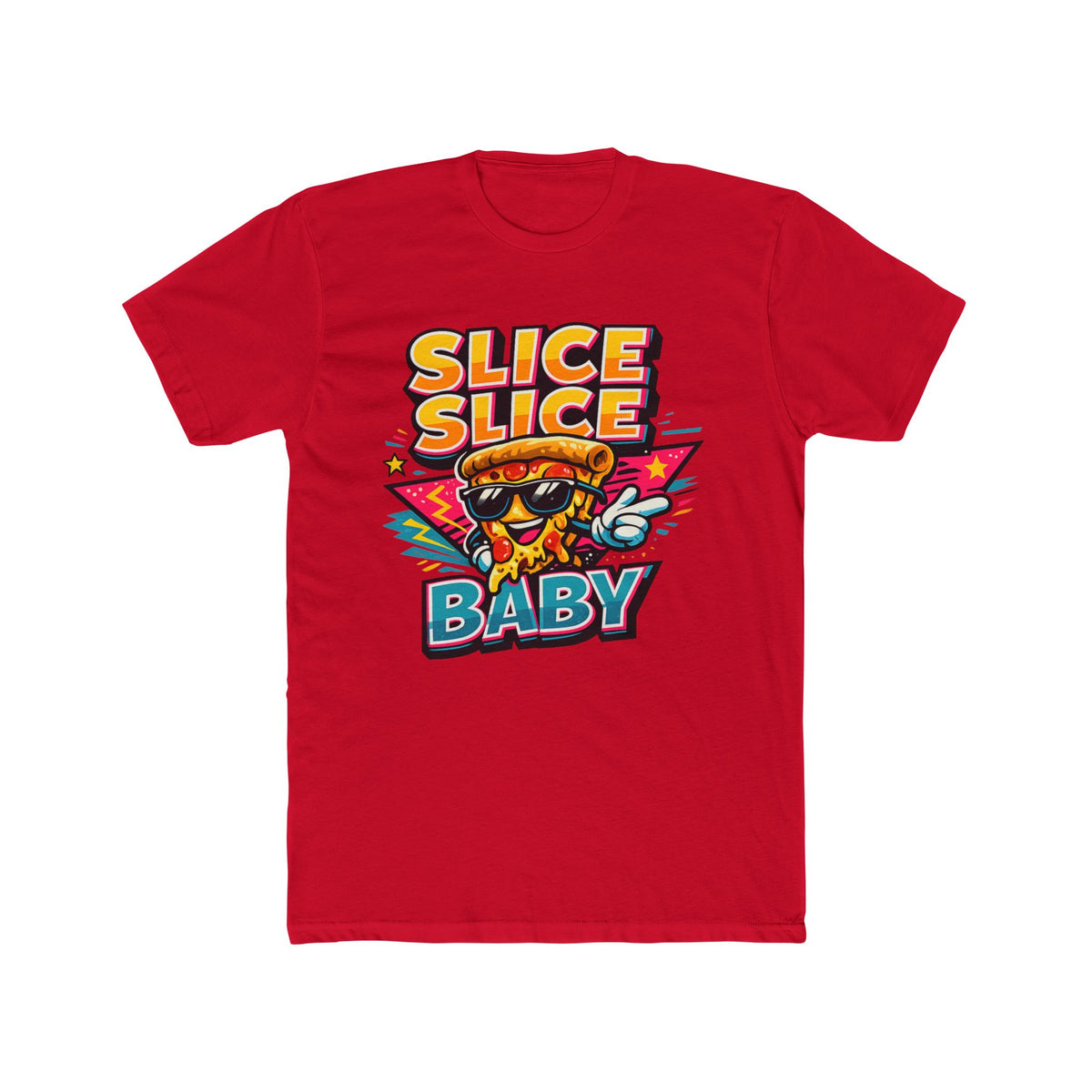 Slice Slice Baby Pizza T-Shirt – Retro Cool Graphic Tee